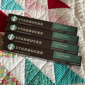 Brand New 4pack of 10each Starbucks Pikes Place Nespresso pods